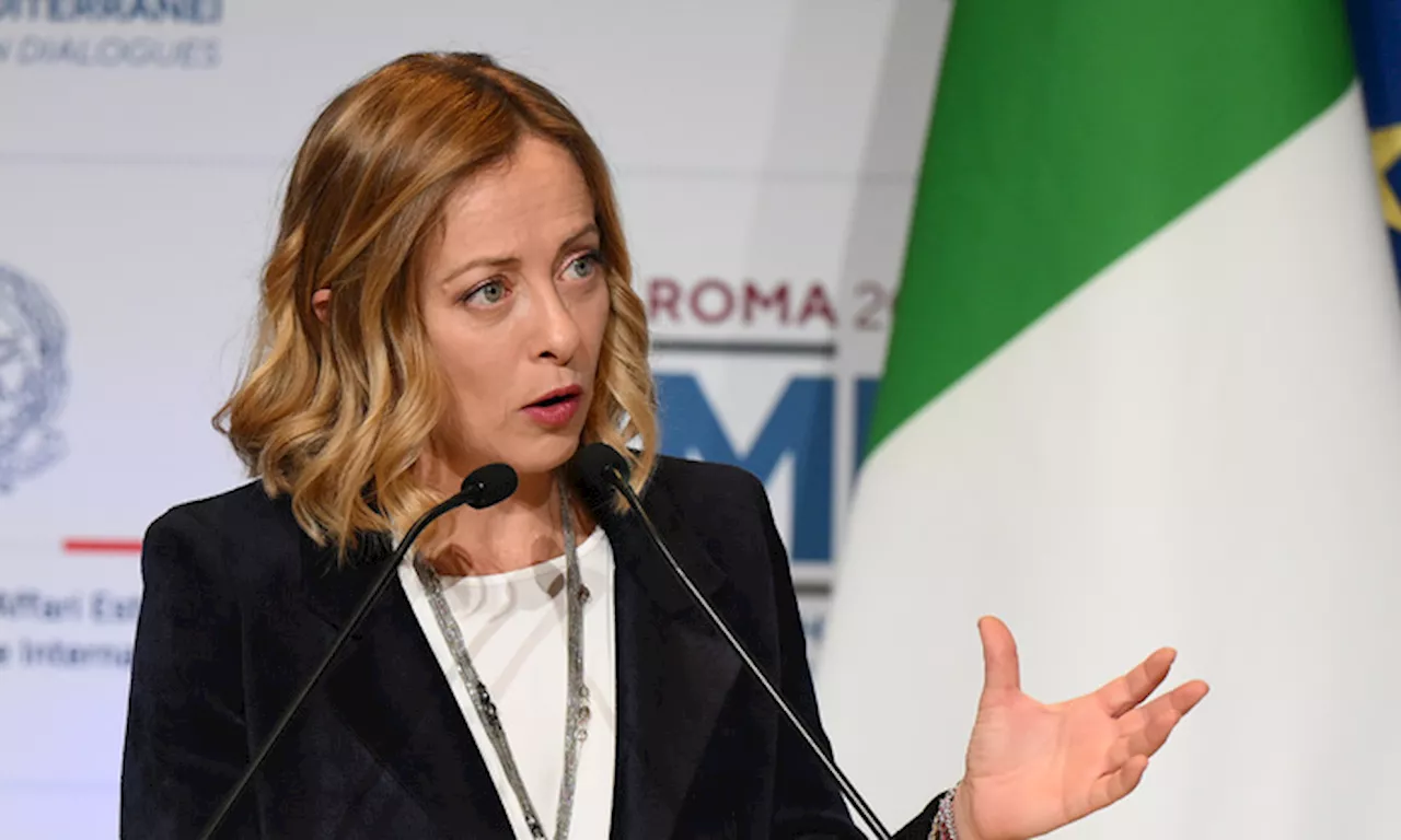 La premier Giorgia Meloni al Med Dialogues