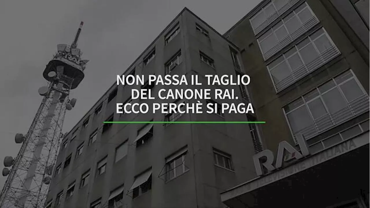 Non passa il taglio del canone Rai. Ecco perche' si paga