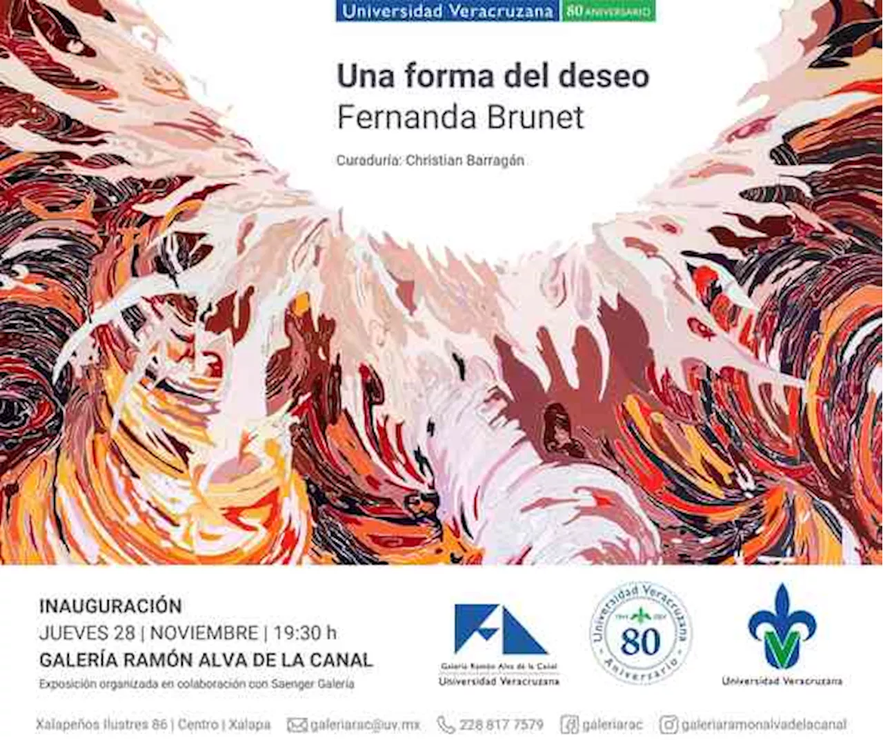 Fernanda Brunet inaugura su exposición “Una forma del deseo”, en Xalapa