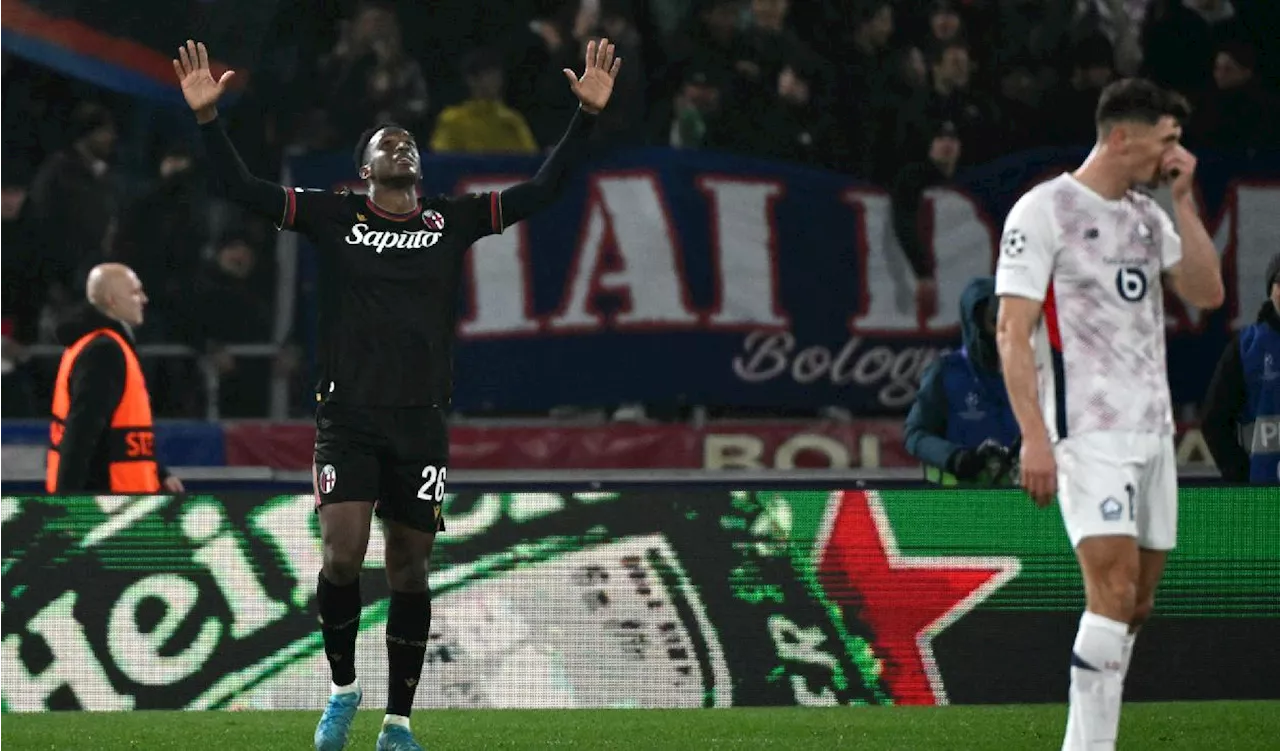  Gol de Jhon Lucumí para el Bologna en Champions League