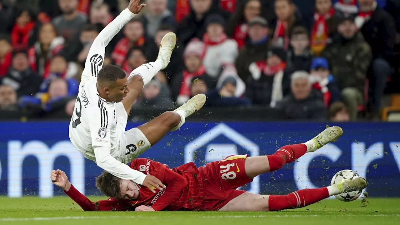 Kylian Mbappe misses penalty and Real Madrid loses ground in Champions League