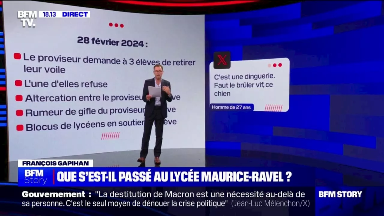 Menaces de mort contre le proviseur du lycée Ravel: le rappel des faits