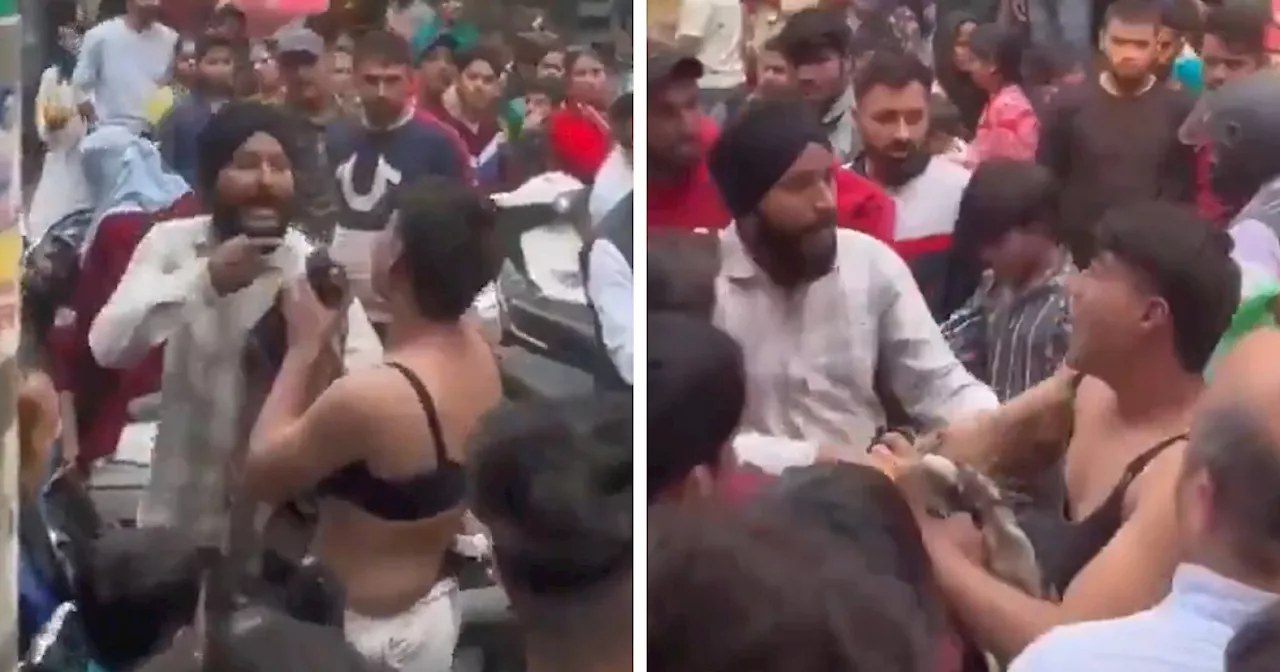 Man's Dancing in Bra Causes Outrage in Indian Market