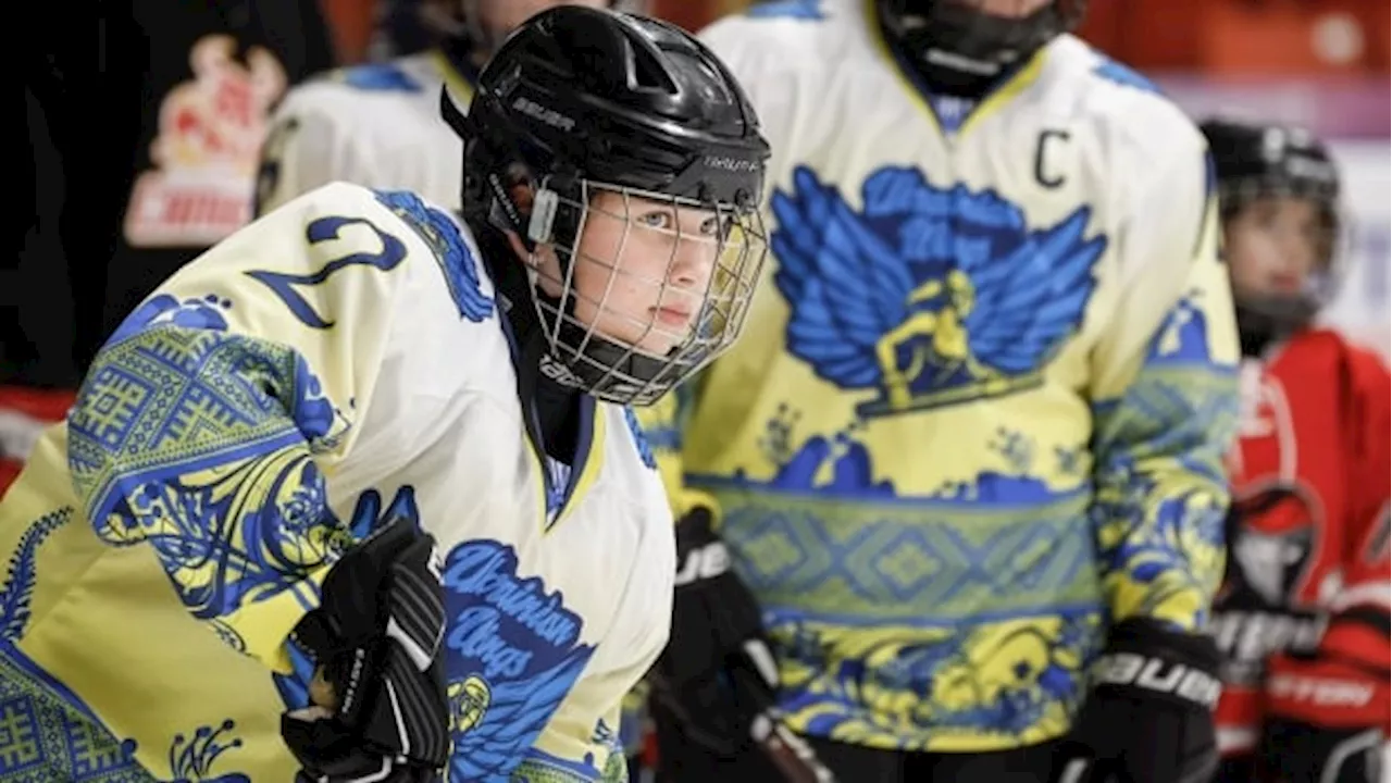 Ukrainian girls team finds hockey haven at Wickenheiser festival in Calgary