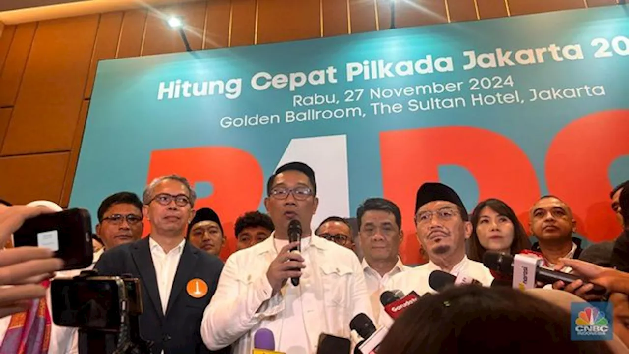 Ridwan Kamil Menyampaikan Hormat Kepada Pasangan Calon Lawan