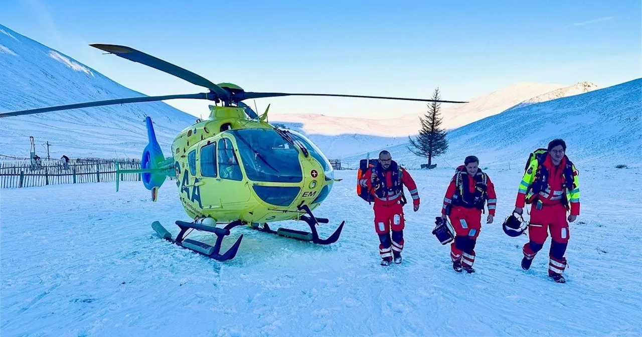 Hiker Suffering Severe Injury Airlifted by SCAA in Cairngorms National Park