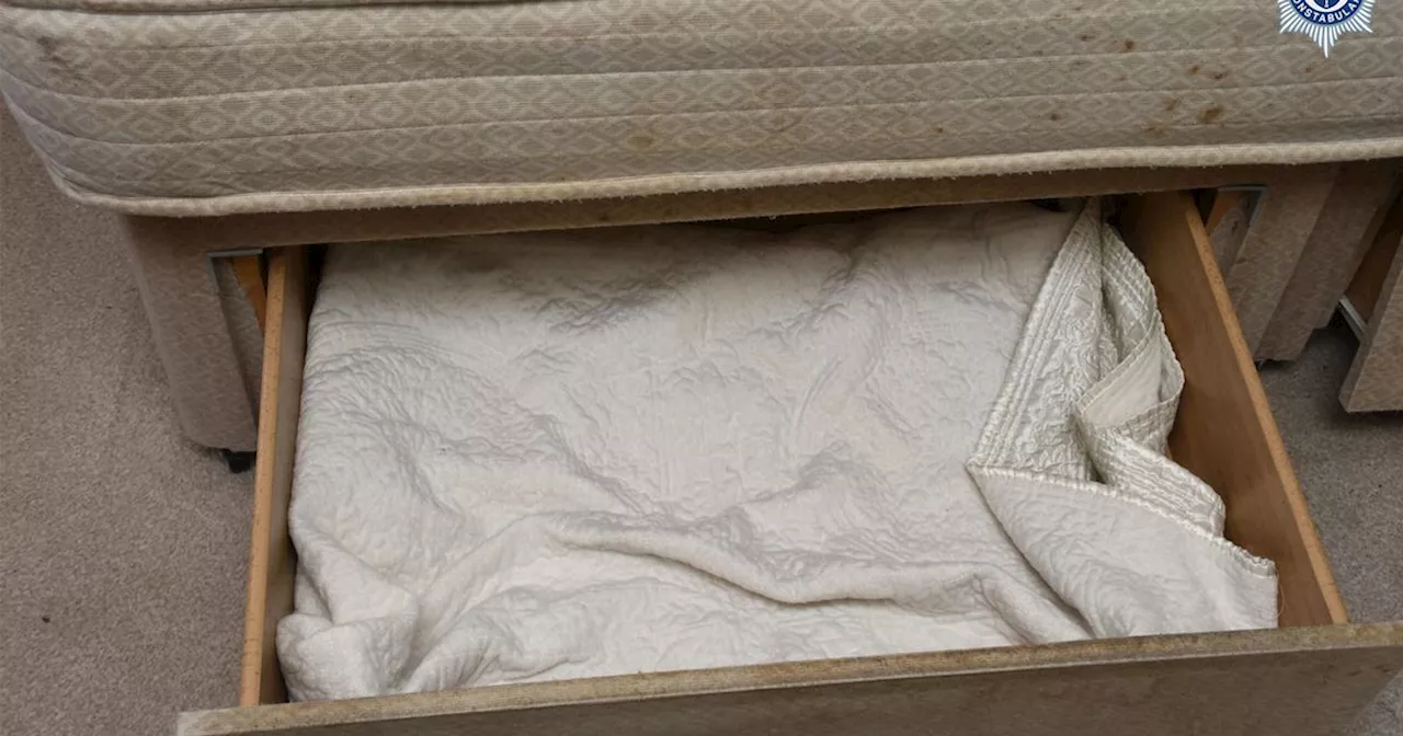 Mother jailed for hiding baby in drawer under bed for three years