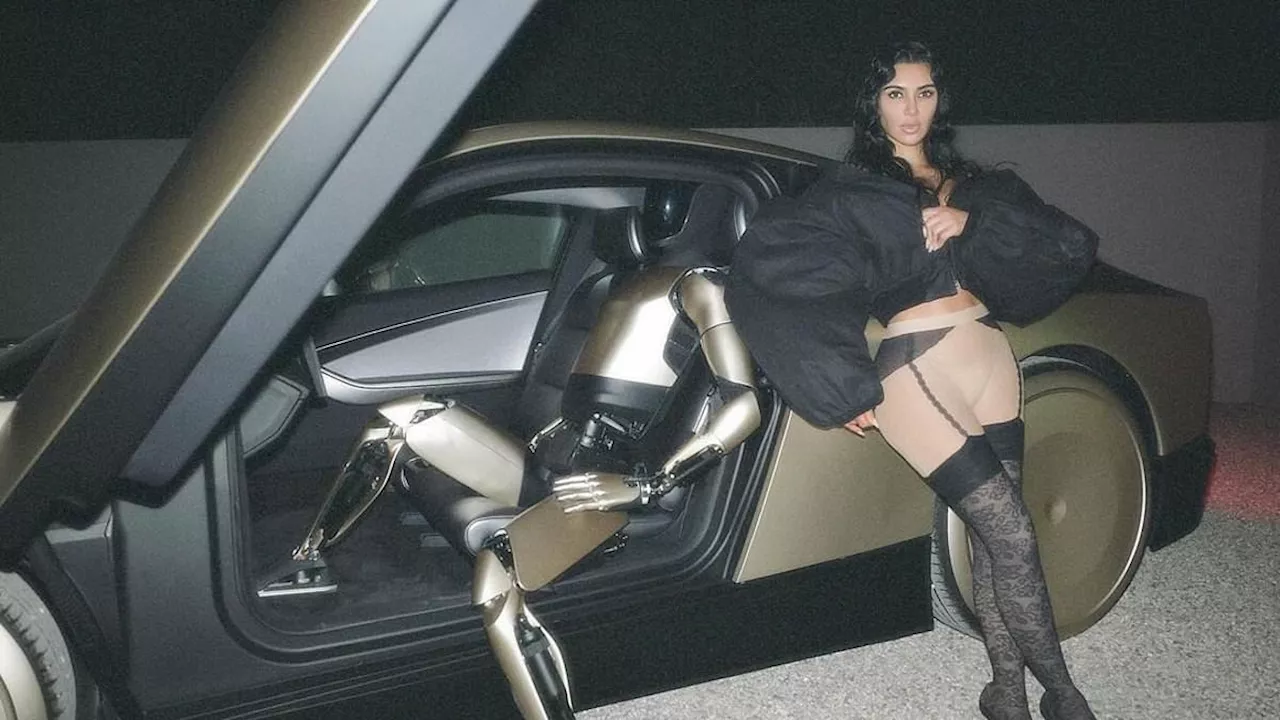 Kim Kardashian's Photo Shoot with Tesla Bot Sparks Questions