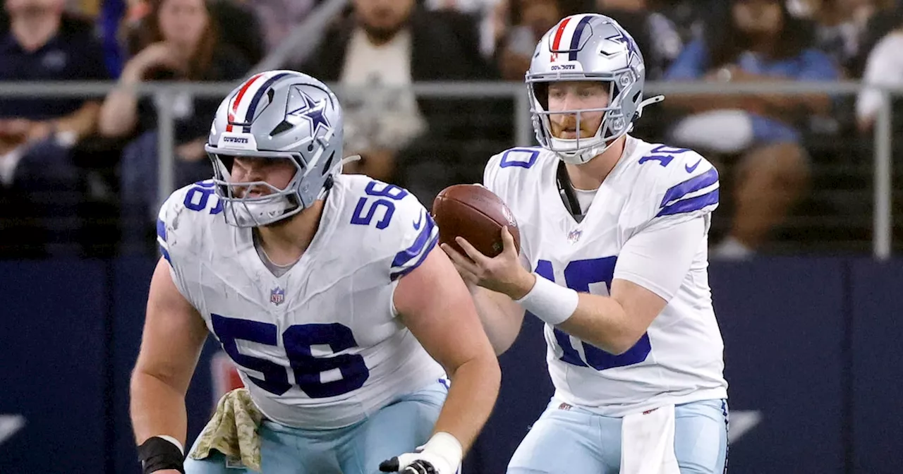 Cowboys center Cooper Beebe working through one particular issue with Cooper Rush