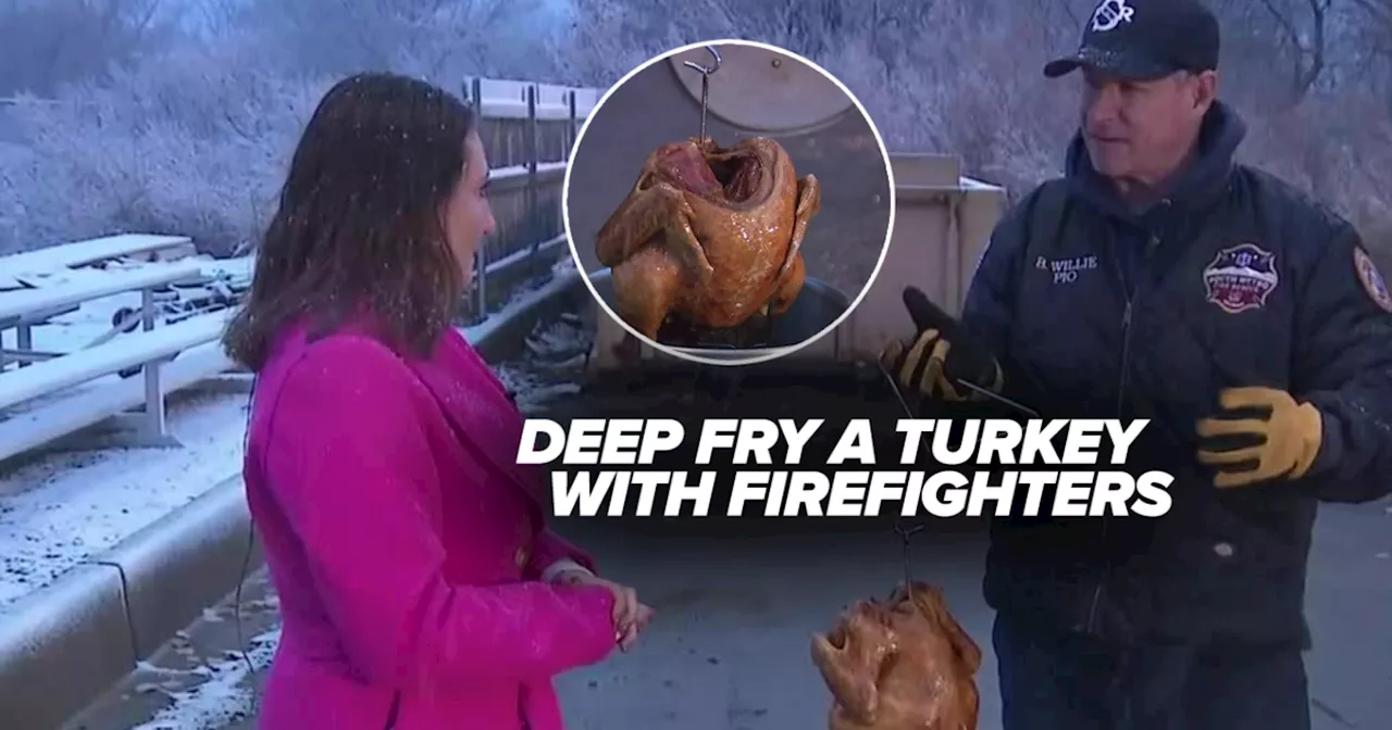 We deep fried a turkey with firefighters live on TV so you don't set your house on fire this Thanksgiving