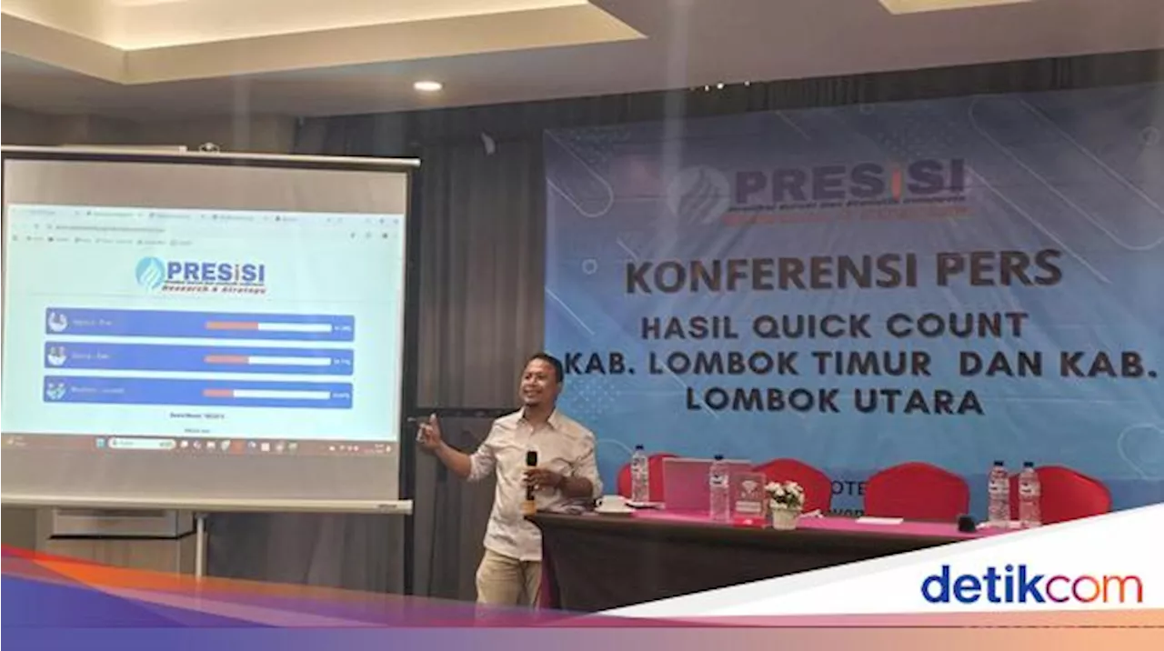 Quick Count PRESiSI, Najmul-Kus Menang di Pilbup Lombok Utara