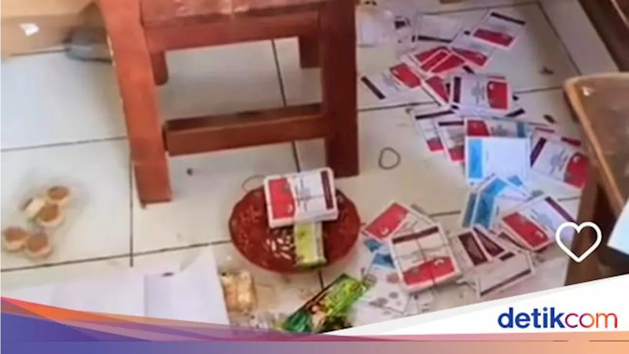 Viral Pria Ngamuk-Tendang Meja di TPS Kubu Karangasem