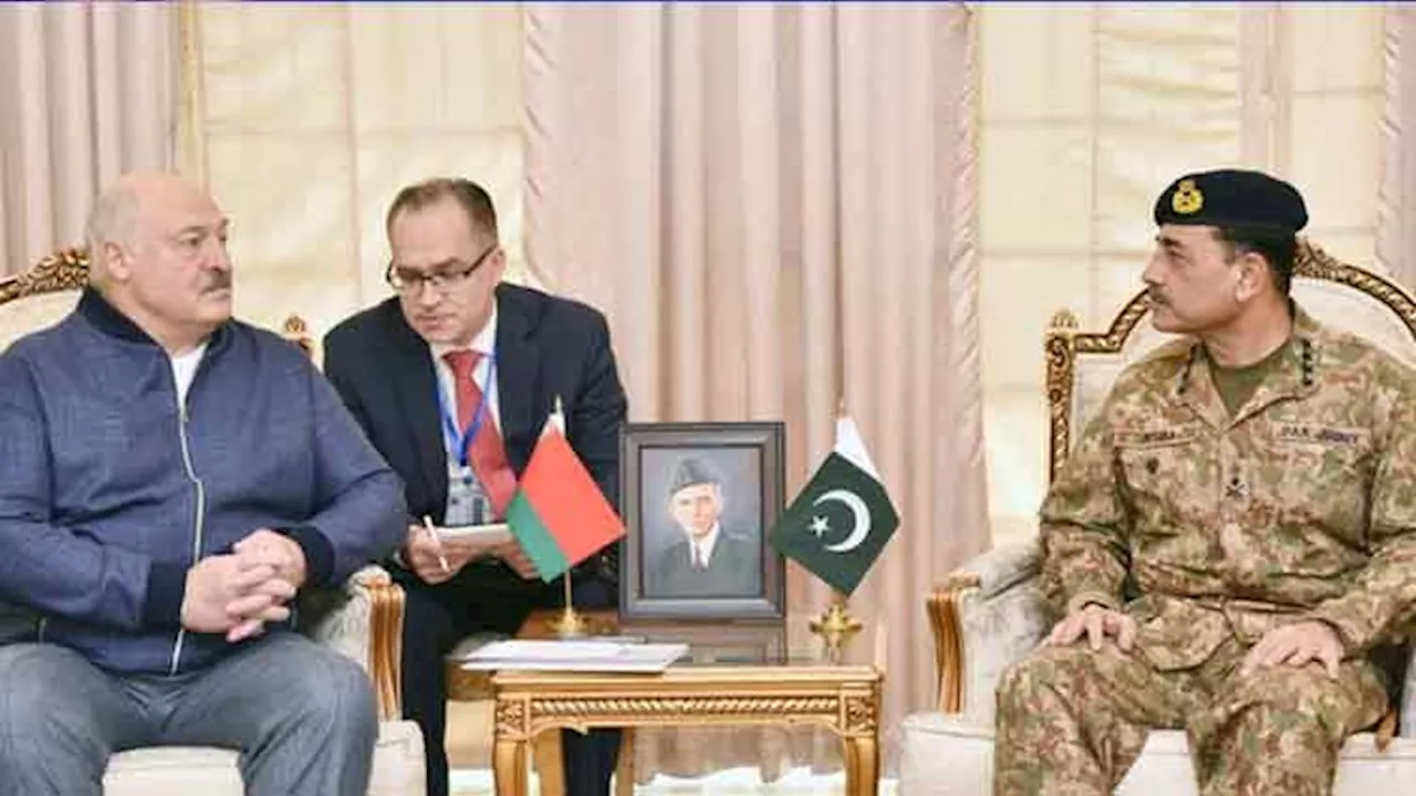 Belarus President Aleksandr Lukashenko ne Pakistan Army Staff ko Islamabad mein mili