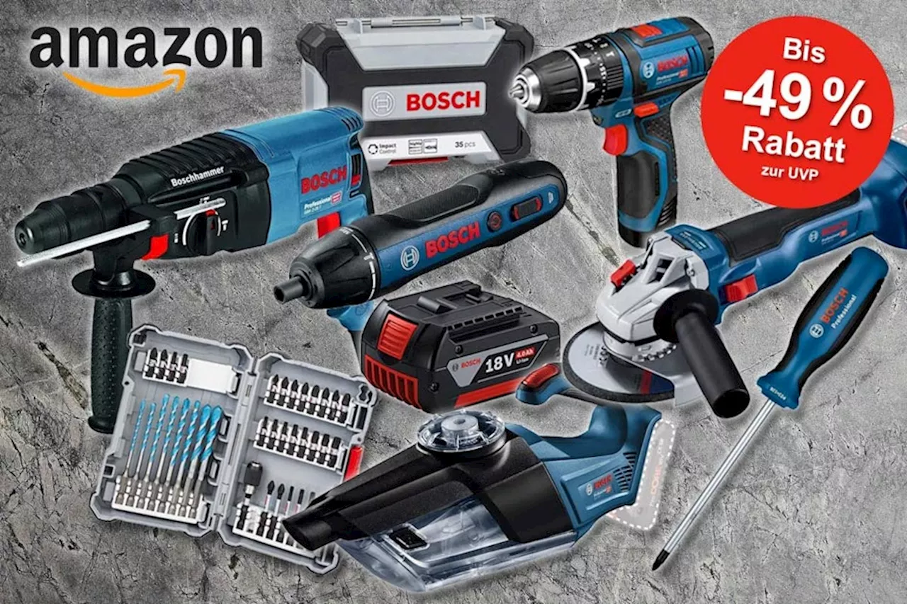 Bosch Professional Top Deals im Amazon Sale verfügbar: Wir haben Rabatte bis -49% auf Elektrowerkzeug