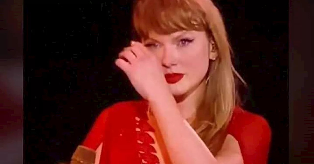 Taylor Swift em lágrimas num concerto da 'The Eras Tour'
