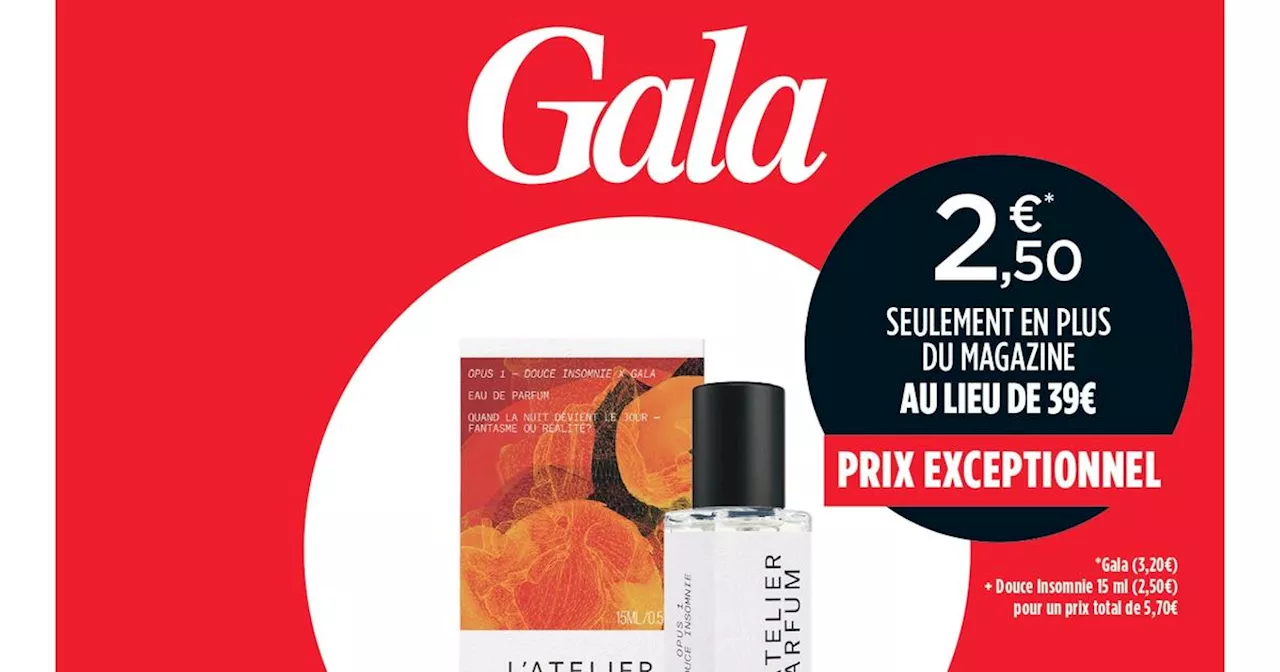 Gala x L’Atelier Parfum : découvrez la fragrance Douce Insomnie dans votre nouveau numéro de Gala