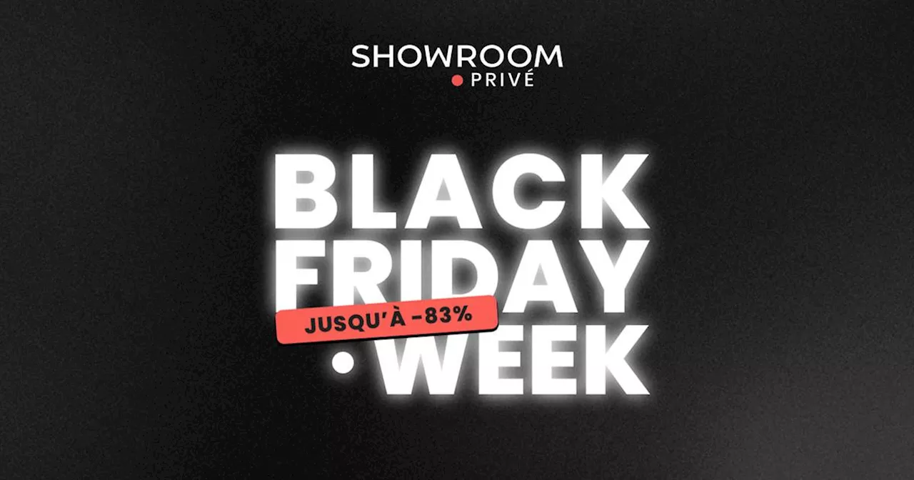 Showroomprivé propose des réductions exceptionnelles pour le Black Friday 2024