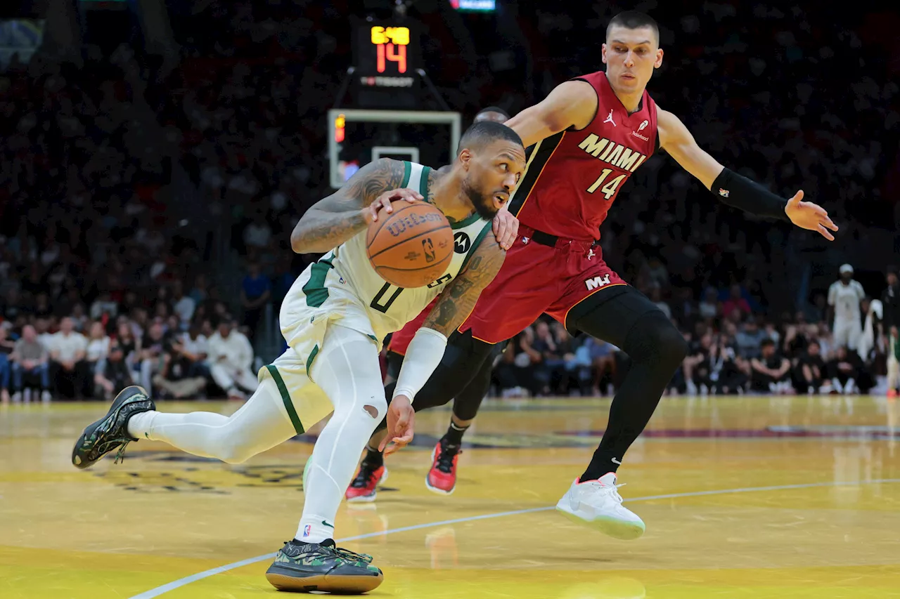 Damian Lillard Hits 37 Points, Bucks Win 106-103 Over Miami Heat