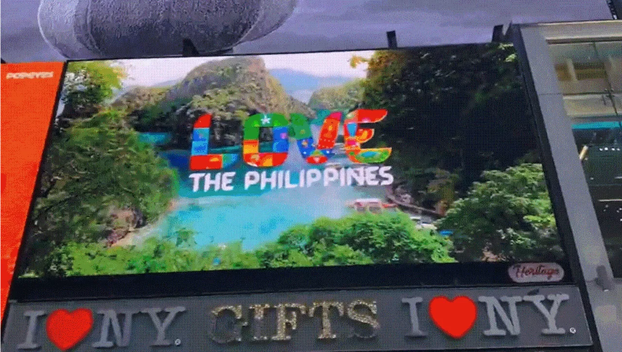 Philippines Tourism Highlighted in Times Square Billboard