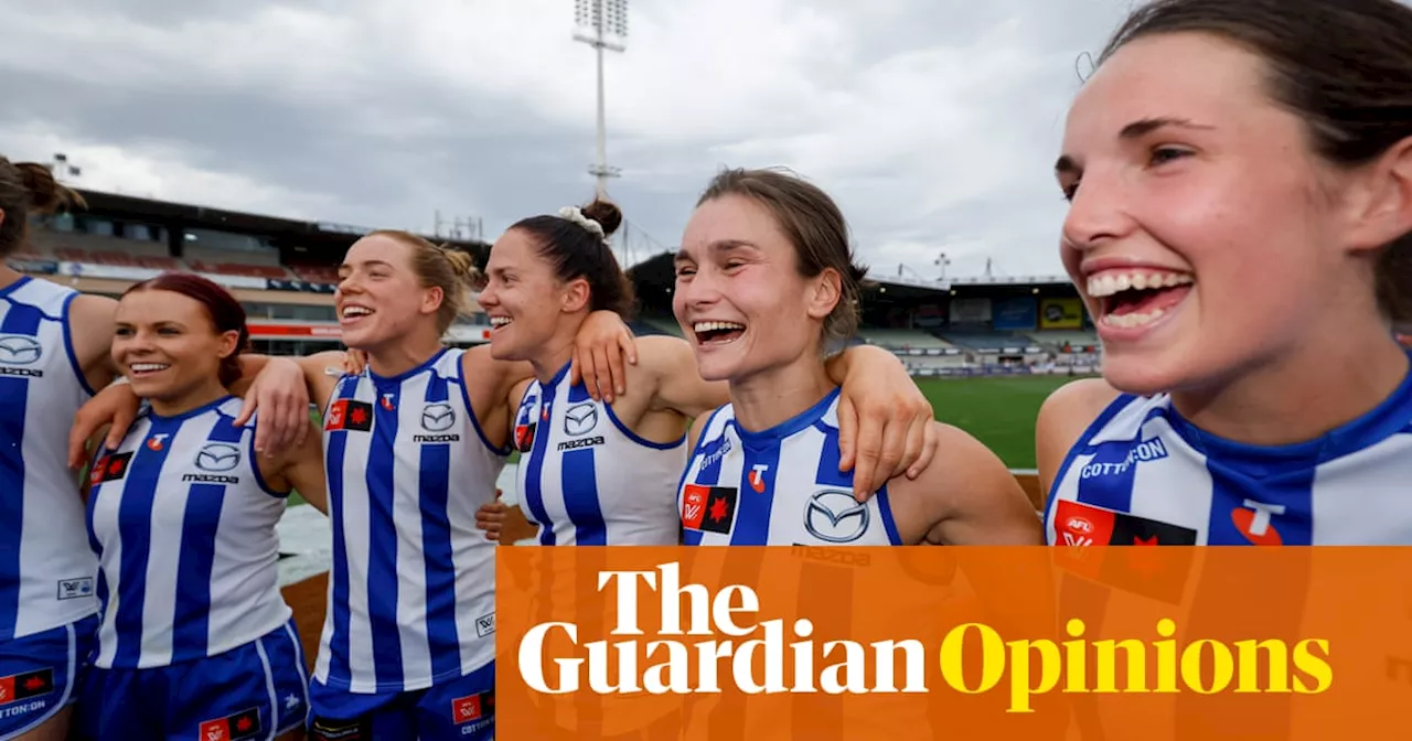 Kangaroos’ AFLW success has provided an antidote to the pain of following the men’s side