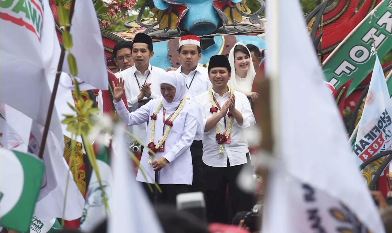 Quick Count Litbang Kompas Pilkada Jatim: Khofifah-Emil Melesat