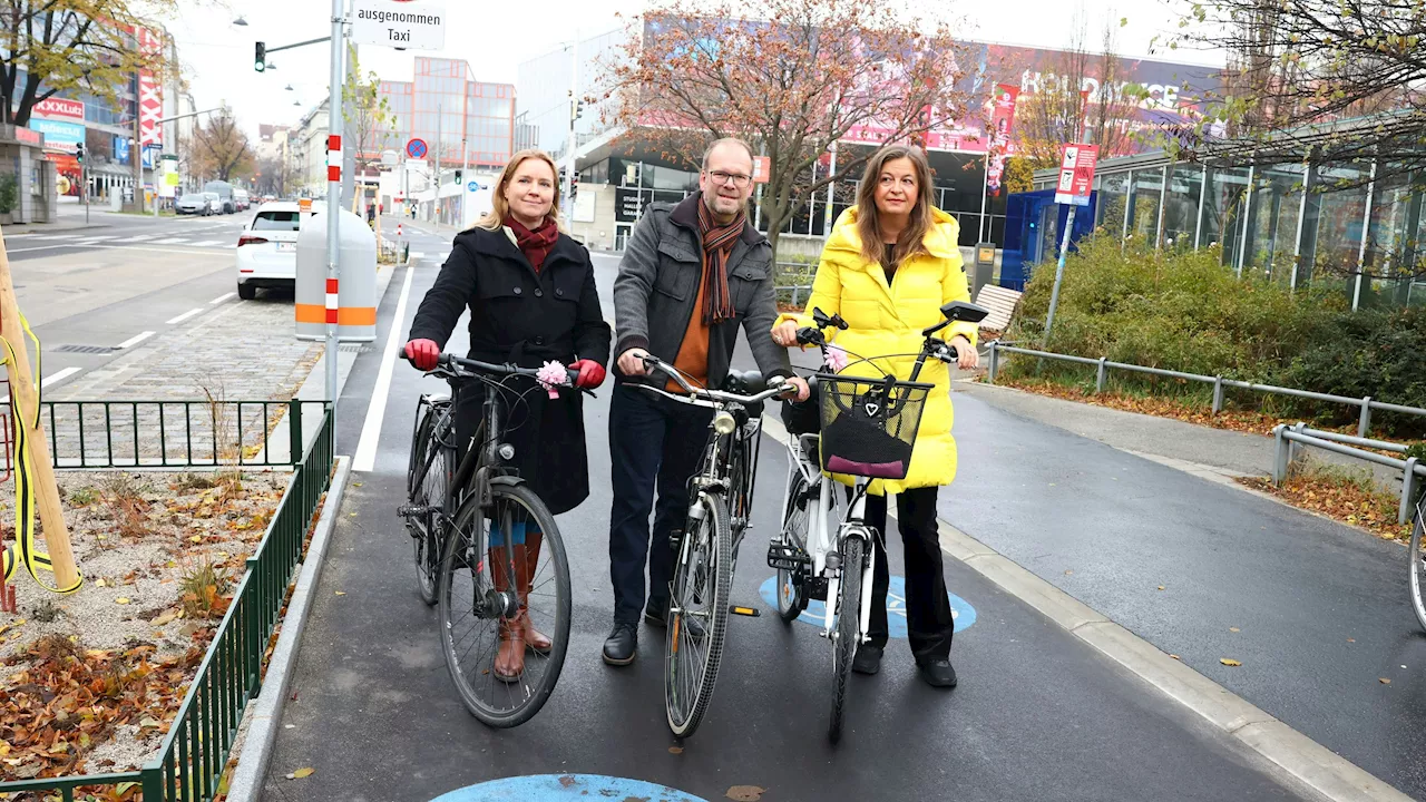 Neuer Zwei-Richtungs-Radweg Offiziell Eröffnet in Wien