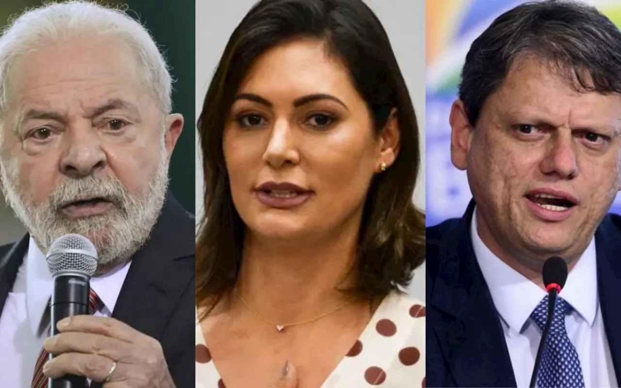 Lula empata com Michelle Bolsonaro e Tarcísio em cenários de 2º turno para 2026