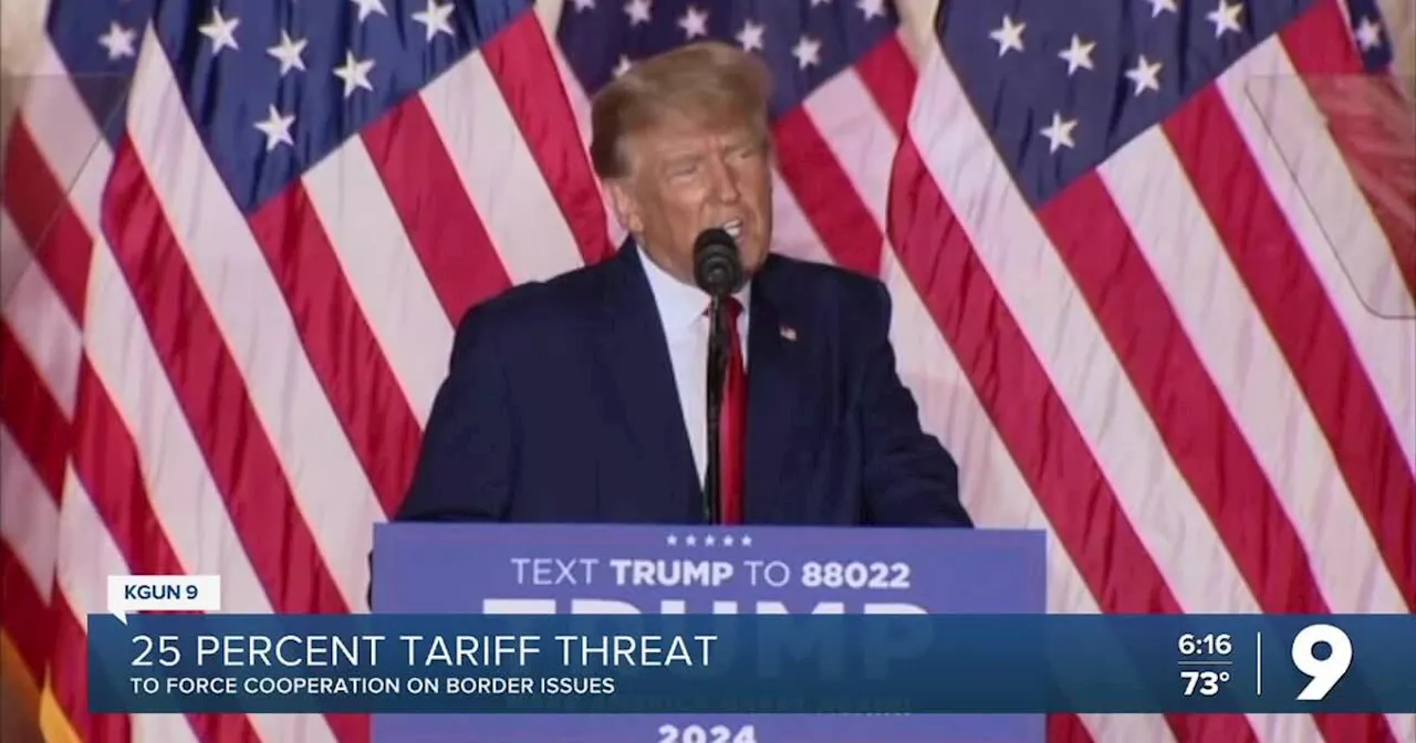 Trump threatens 25 percent tariffs on Mexico and Canada