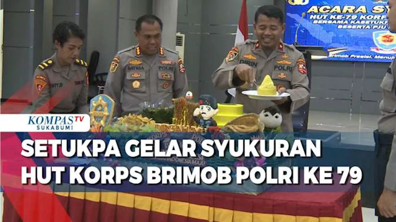 Setukpa Lemdiklat Polri Gelar Syukuran HUT Korps Brimob Polri Ke 79