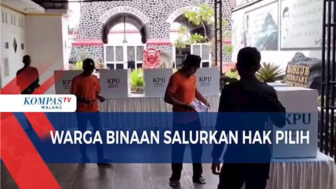 Warga Binaan Lapas Kelas 1 Malang Gunakan Gak Pilih Dalam Pilkada Serentak