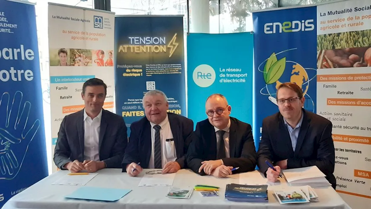 La MSA, Enedis et RTE réunis pour la sécurité électrique