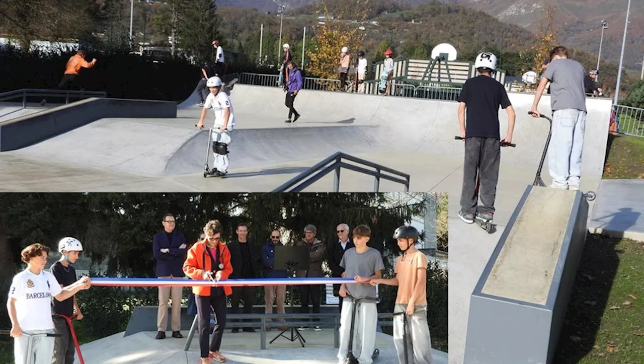 Argelès-Gazost : de jeunes champions pour inaugurer le Skate Park avec vue sur les Pyrénées