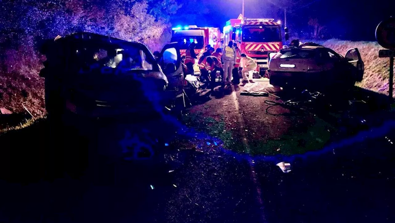 Collision frontale entre deux voitures, les deux conducteurs blessés