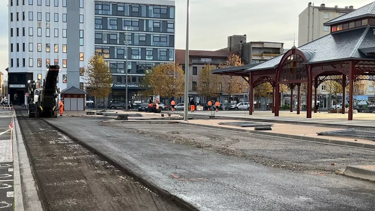 Le goudronnage, cette semaine, marque la fin des travaux de la halle du Foirail à Tarbes