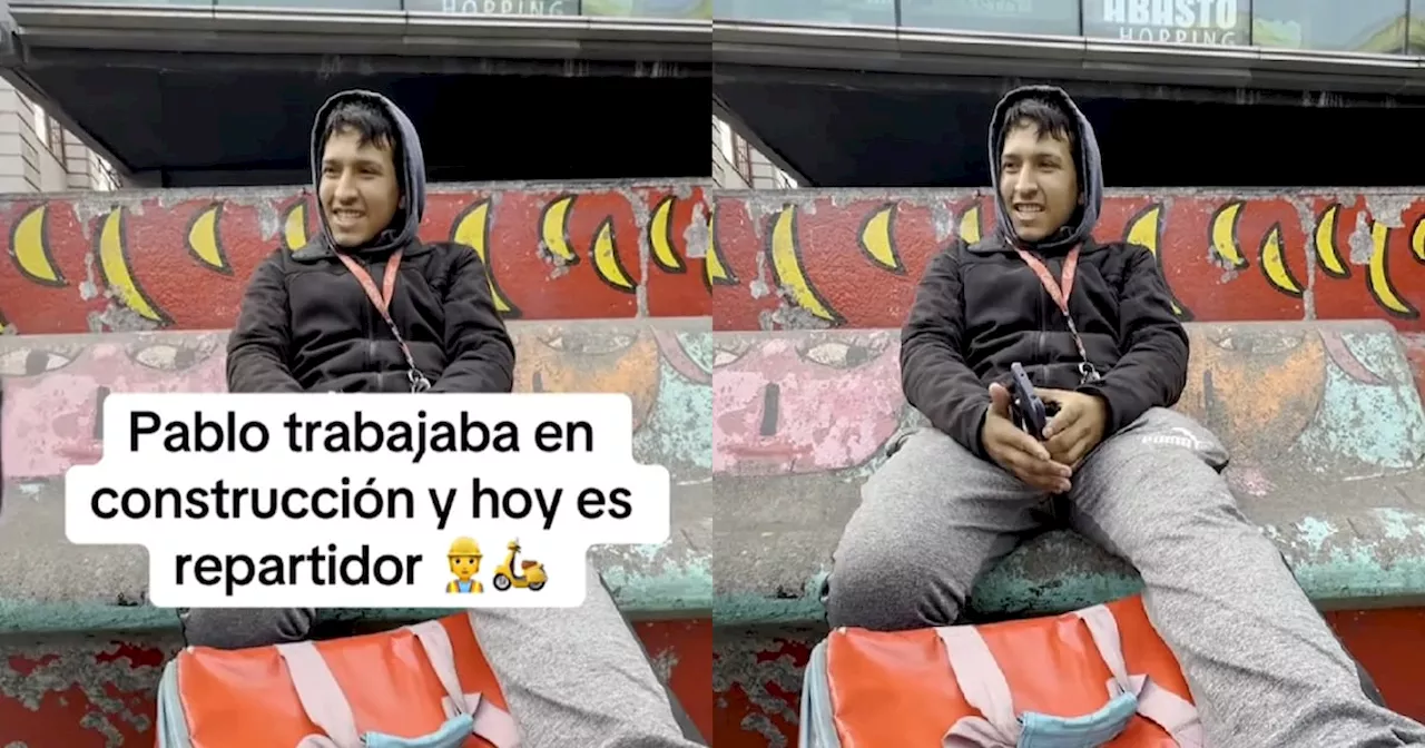De la construcción al delivery: reveló cuánto gana como repartidor y por qué se cambió de trabajo