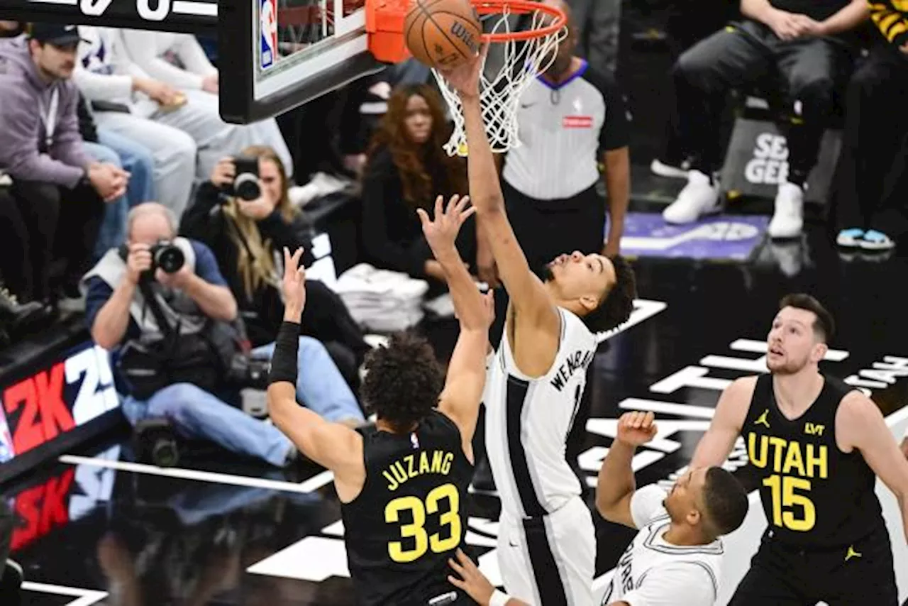 Victor Wembanyama en force avec San Antonio, Sarr efficace mais battu avec Washington en NBA