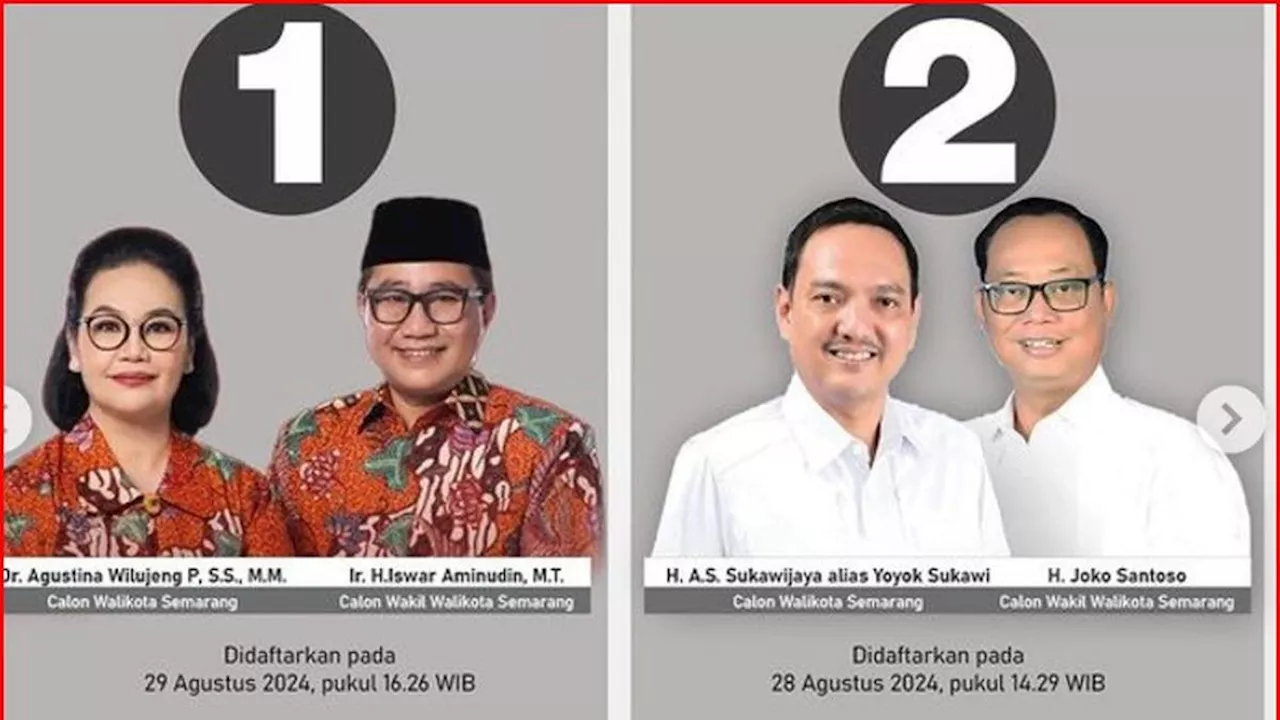 Profil Paslon Walikota dan Wakil Walikota di Pilkada Semarang yang Diusing KIM PLUS vs PDIP