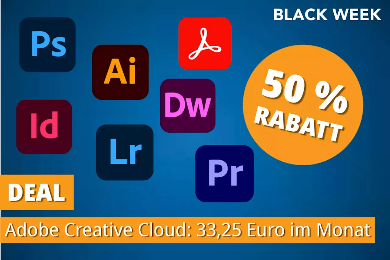 Adobe Creative Cloud zum Black Friday für die Hälfte Black Friday