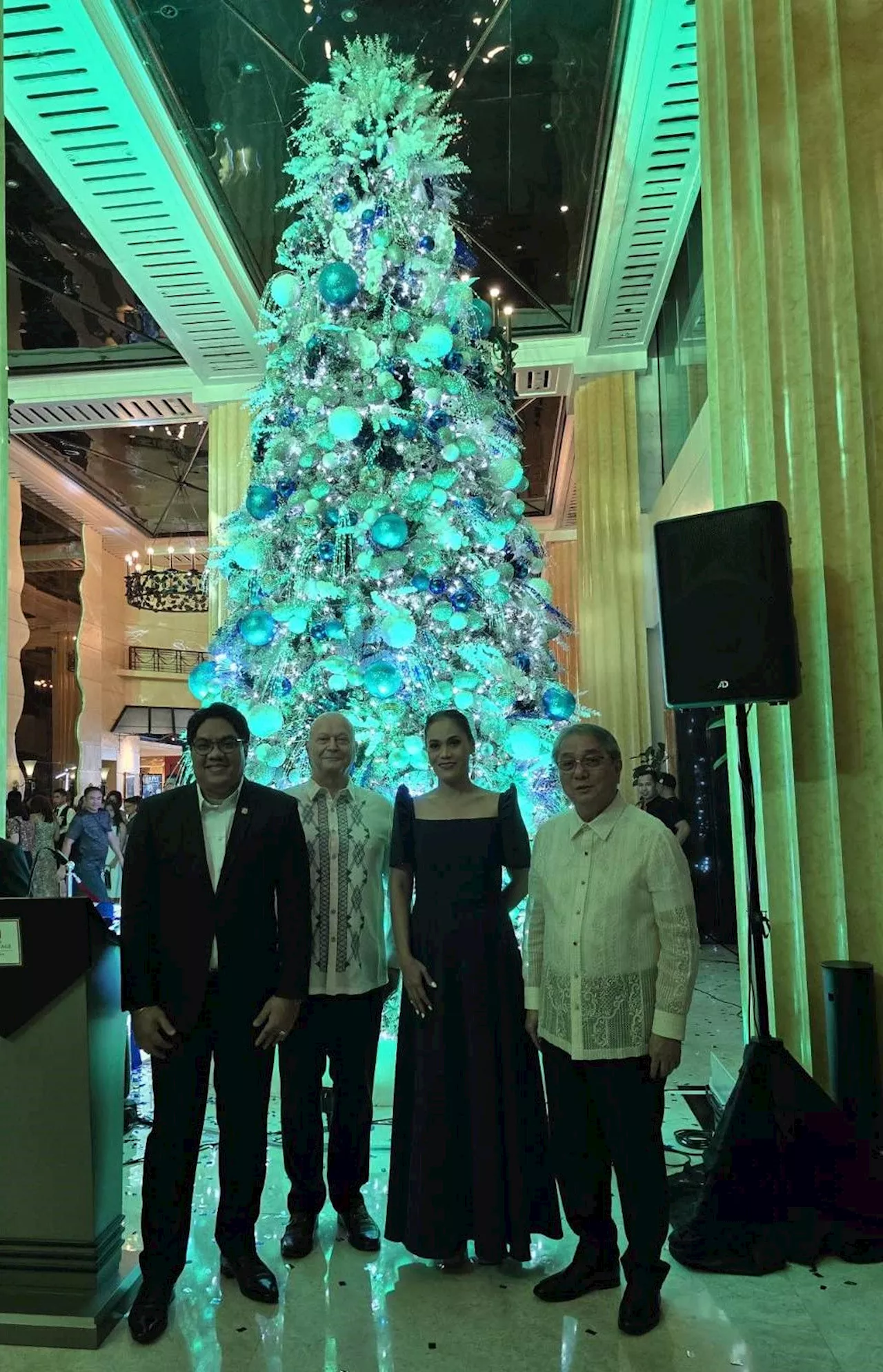 Heritage Hotel Manila Lights Up Holiday Season with Blue and Silver Christmas Tree