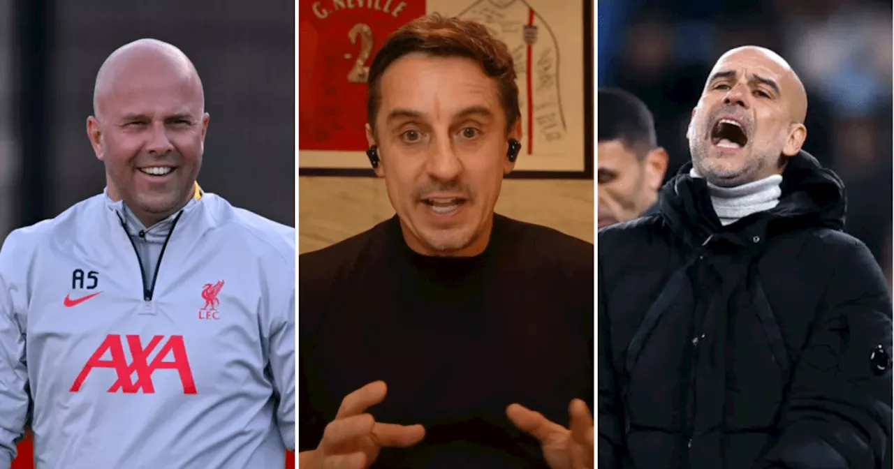 Man Utd legend Gary Neville makes Liverpool v Man City prediction