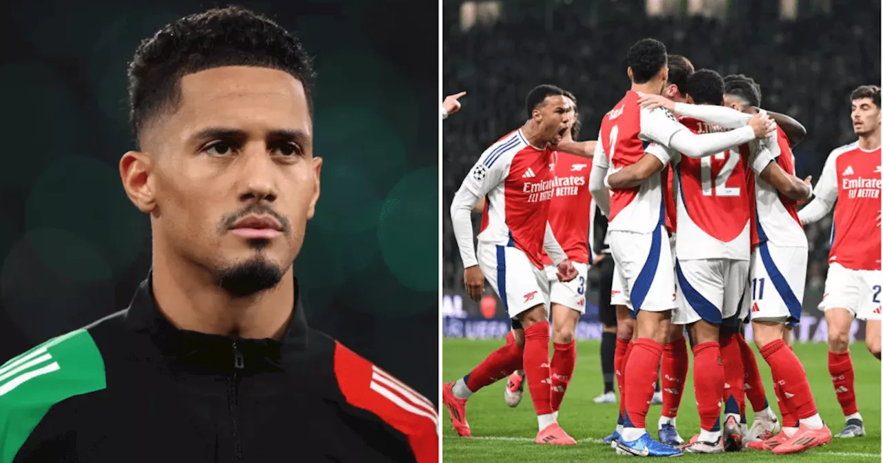 William Saliba says Arsenal team-mate is 'top three' in the world after Sporting win