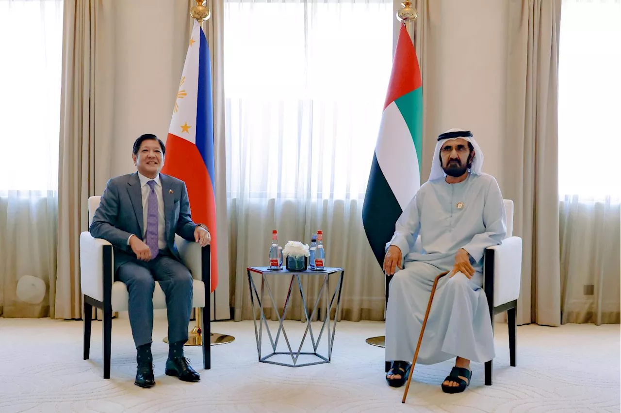 UAE Leader Praises Filipino Community, Discusses Economic Cooperation with Philippine President