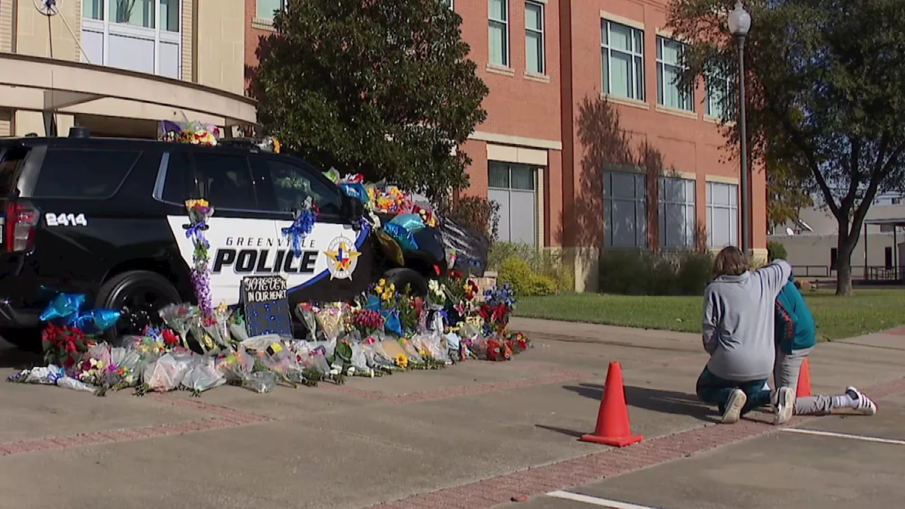 Memorial outside Greenville Police station grows for fallen officer