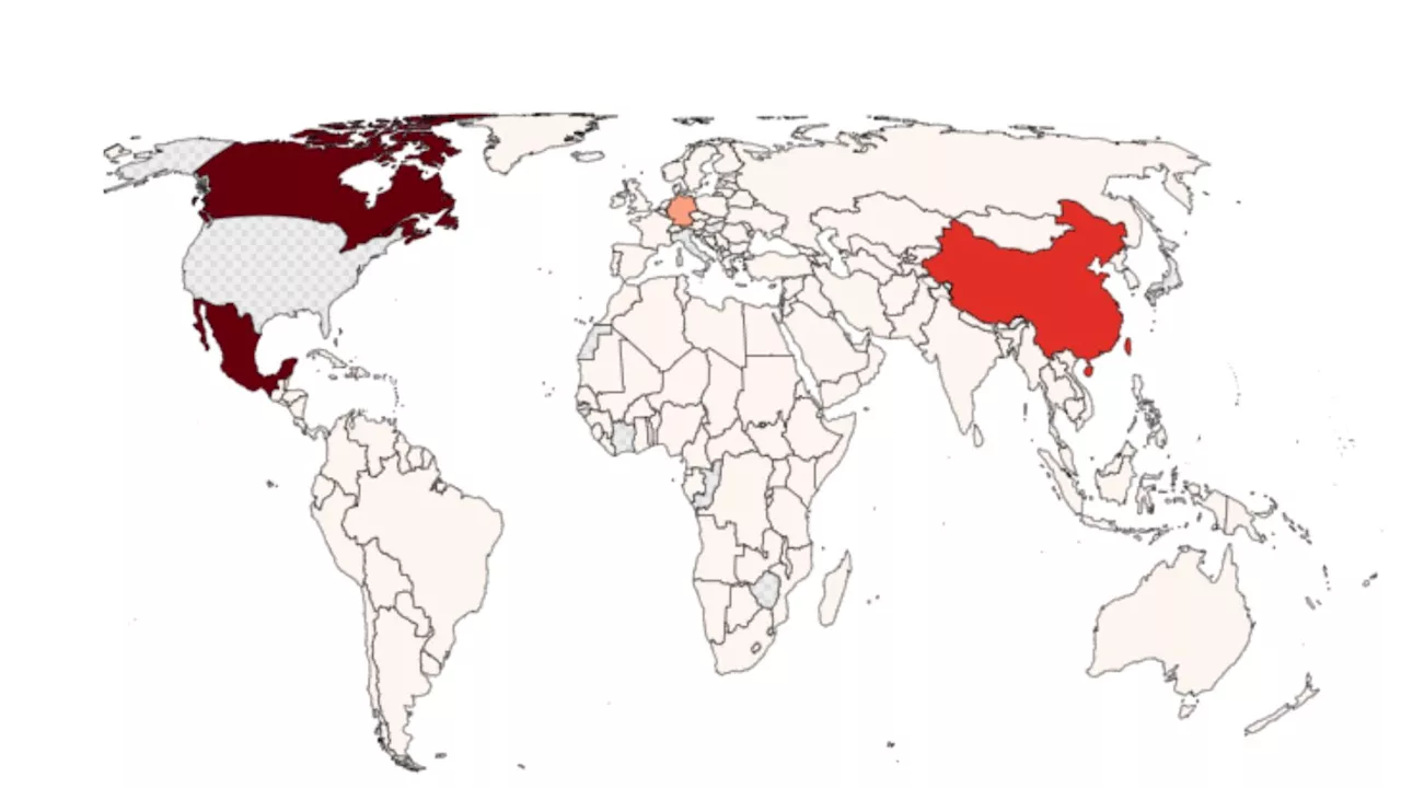 Map Shows US Biggest Trading Partners Around the World