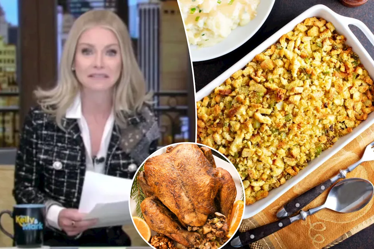 Kelly Ripa fires back at fans after sparking Thanksgiving stuffing vs. dressing name debate: 'Get a life!'