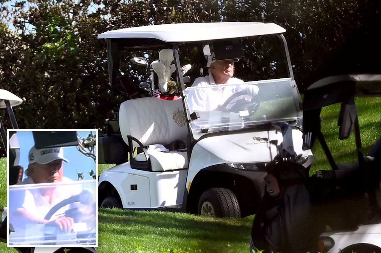 President-elect Trump hits the links for a round of golf before Thanksgiving