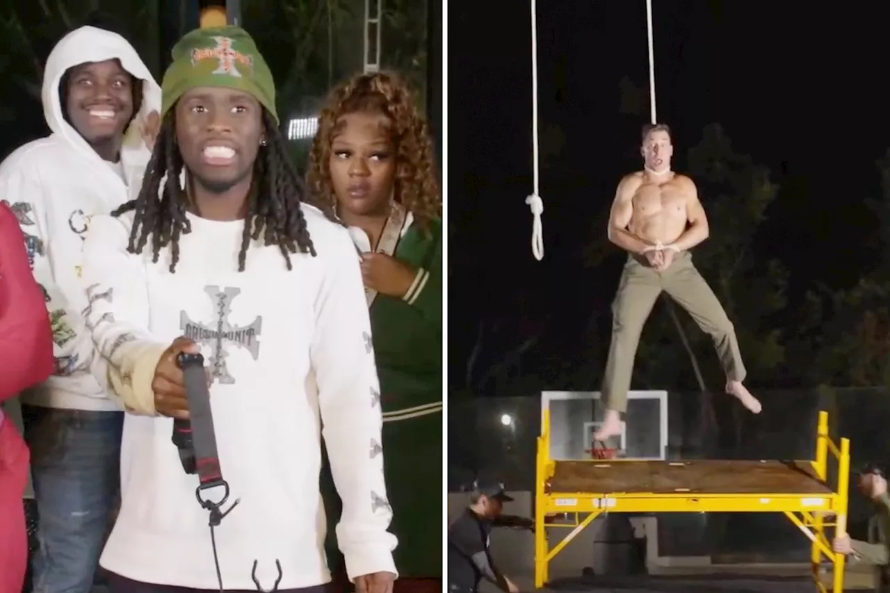 Social media star Kai Cenat hangs magician from noose in disturbing livestream stunt -- but it's not what you think