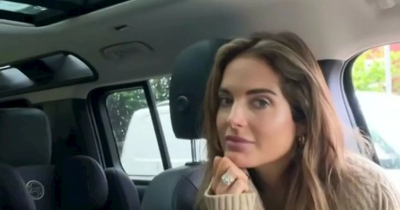 Binky Felstead seen sitting in police car after scary roadside incident