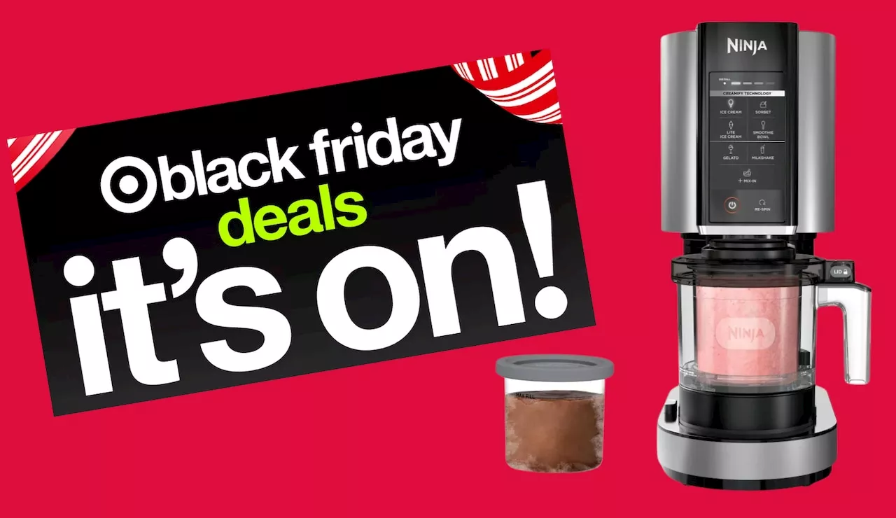 Target has the Ninja CREAMI Stainless Steel Ice Cream Maker on sale $50 off in a can’t-miss Black Friday deal