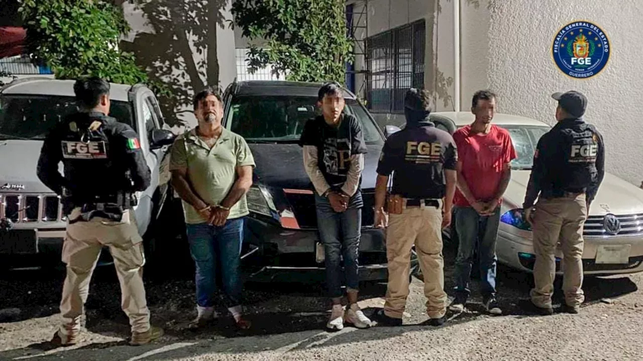 Tres Presuntos Integrantes de Los Tlacos Detenidos en Guerrero